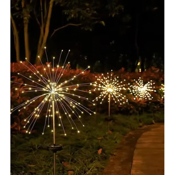 Periboia Solar Havai Fişek Dekor LED