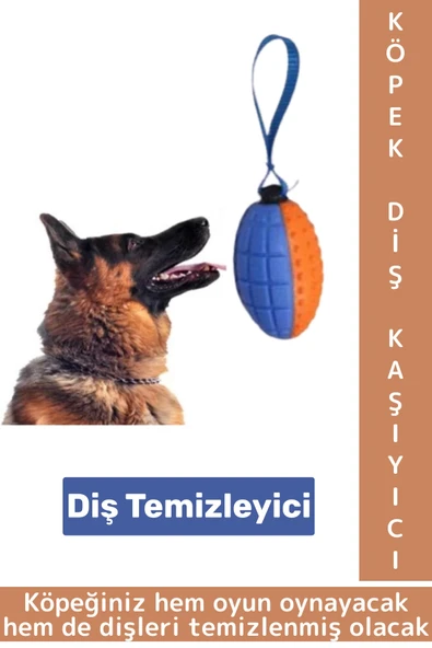 Evcil Hayvan Büyük Küçük Irk Tüm Cinslere Uygun Diş Temizleyici Eğlenceli Köpek Diş Kaşıma Oyun Topu ürün görseli