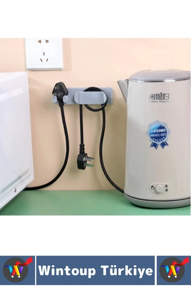 Kendinden Yapışkanlı Mutfak Yatak Oturma Odası Dağınıklık Önleyen Çok Amaçlı Duvar Tipi Şarj Standı - Resim 2