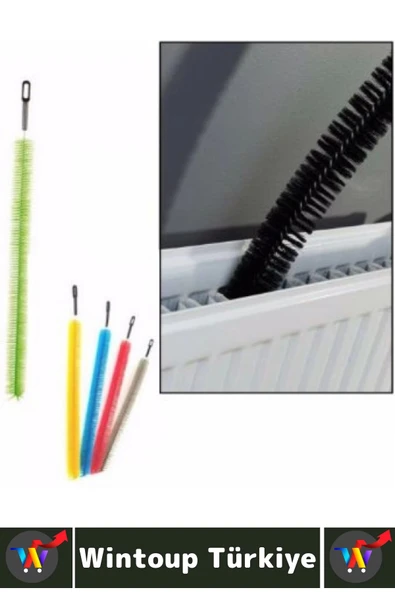 Dayanıklı Uzun Esnek İnce Yapılı Kalorifer Ulaşılması Zor Nokta Toz Kir Petek Temizlik Fırçası 60 Cm - Resim 2