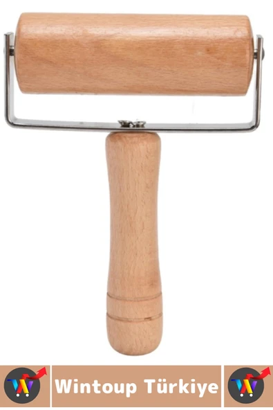 Ergonomik Kolay Tutuş Pizza Kurabiye Hamur Şekillendirici Hijyenik Doğal Ahşap Hamur Açma Rulosu - Resim 3