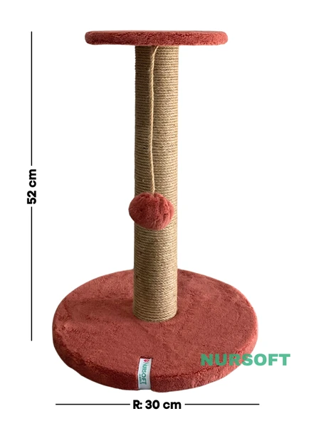 Nursoft Stepli Kedi Orijinal Jüt Halat İp Tırmalama Tahtası - Resim 4