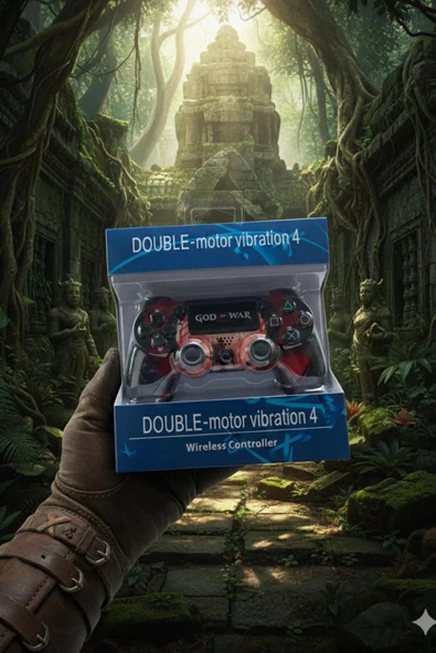 GlrTech P4L Kablosuz Oyun Kolu  Double Motor Titreşimli Şarj Edilebilir PS4 Uyumlu