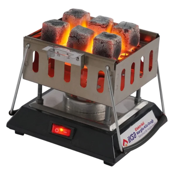 Periboia Kare Krom Elektrikli Nargile Köz Ocağı - 3