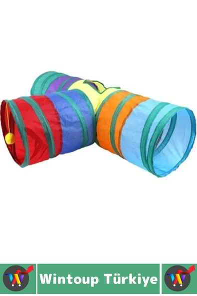 Premium Kedi Köpek Eğlenceli Oyuncak Sağlıklı Kokusuz Bağımsız Oyun Evcil Hayvan Tüneli 85 X 50 Cm - Resim 3