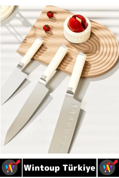 Kolay Kullanım Güvenli Kaymaz Yapışkanlı Mutfak Ekmek Meyve Bıçağı Makas Vantuzlu Bıçak Bileyici - 3