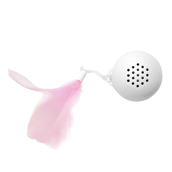 M-Pets Swing Ball İnteraktif Kedi Oyuncağı Beyaz