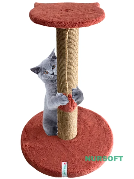 Nursoft Stepli Kedi Orijinal Jüt Halat İp Tırmalama Tahtası ürün görseli