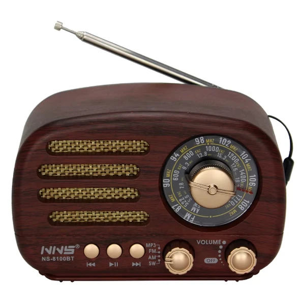 Periboia Ahşap Retro Radyo - 3