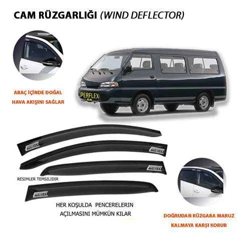 Hyundaı Ticarı Cam Ruzgarlıgı Classıc Tip 2 Parca H100 Minibus 1996-2005 - Perflex Pa2-Hy24 ürün görseli