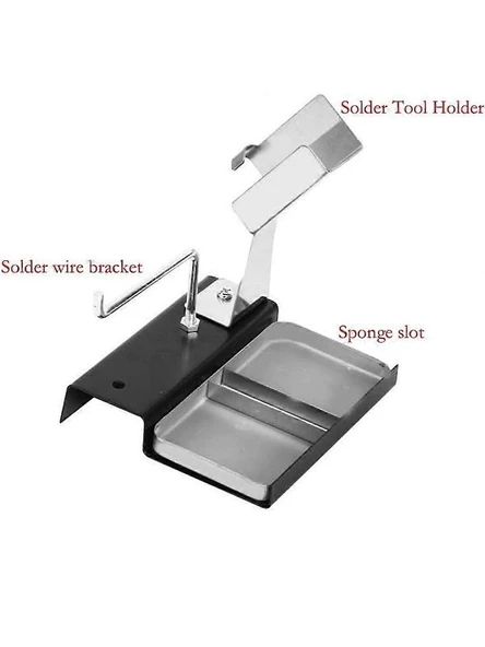 Havya Sehpası - Havya Standı Metal Lehim Makara Tutuculu 103x110 mm Süngerli - 6