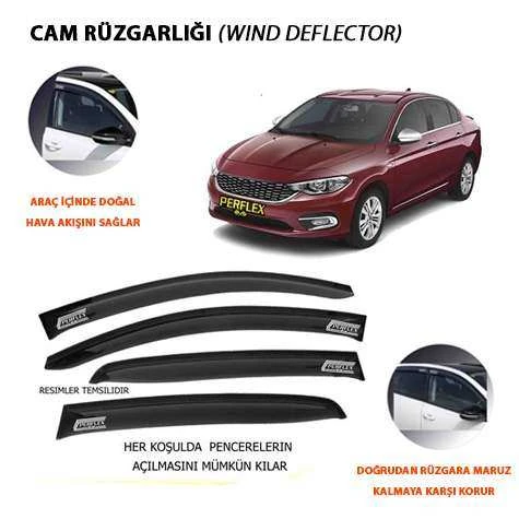 Fiat Cam Ruzgarlıgı Classıc Tip 4 Parca Egea  15> - Perflex Pa4-Ft05 ürün görseli