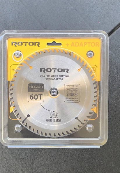 Ahşap kesme diski ROTOR 165*20/16 adaptörlü 60T - Resim 2