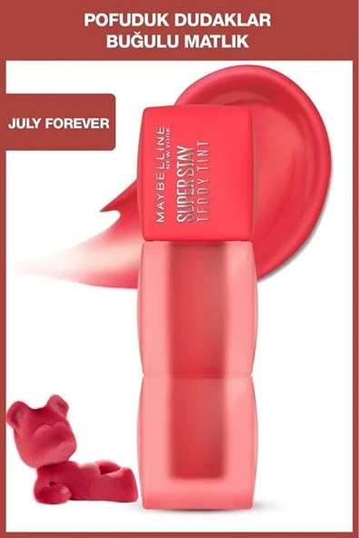 Maybelline New York Maybelline Super Stay Teddy Tint Uzun Süre Kalıcı Likit Mat Tint 35 July Forever ürün görseli