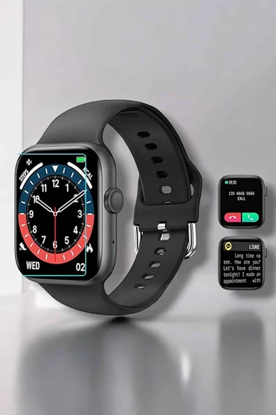 Akıllı Saat Adım Sayar, Kalp Atışı İzleme Dokunmatik Bluetooth Bağlantılı - 5