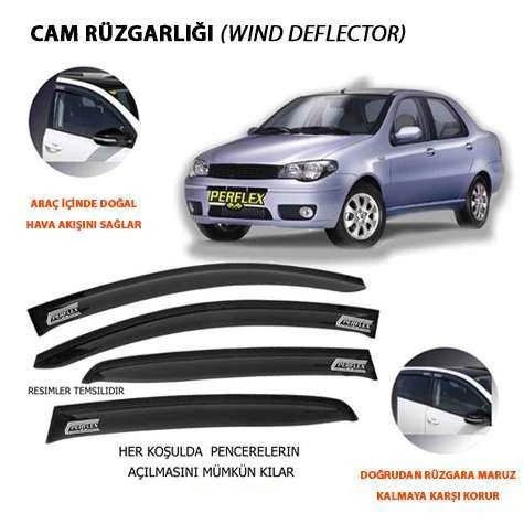 Fiat Cam Ruzgarlıgı Classıc Tip 4 Parca Albea  02>12 - Perflex Pa4-Ft03 ürün görseli