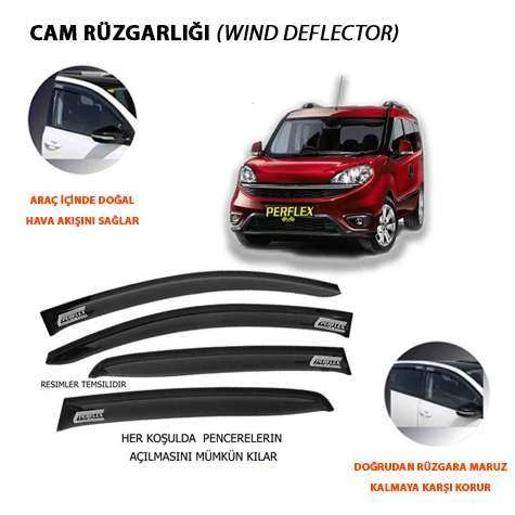 Fiat Cam Ruzgarlıgı Mugen Tip 4 Parca Doblo 2 Dynamıc 10> - Perflex Pd4-Ft19 ürün görseli
