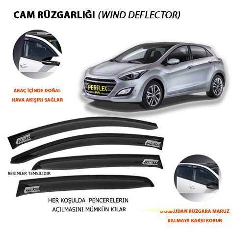 Hyundaı Cam Ruzgarlıgı Mugen Tip 4 Parca Hyundaı İ30 Dynamıc 2012-2017 - Perflex Pd4-Hy15 ürün görseli