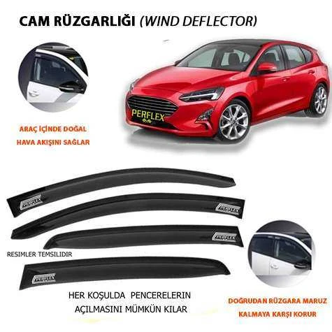 Ford Cam Ruzgarlıgı Mugen Tip 6 Parca Focus III Dynamıc 11-18 - Perflex Pd6-Fd08 ürün görseli