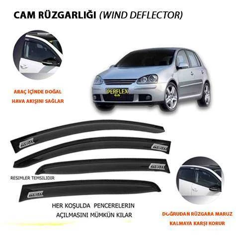 Vag Cam Ruzgarlıgı Classıc Tip 4 Parca Golf 5  2003-2008 - Perflex Pa4-Vw05 ürün görseli