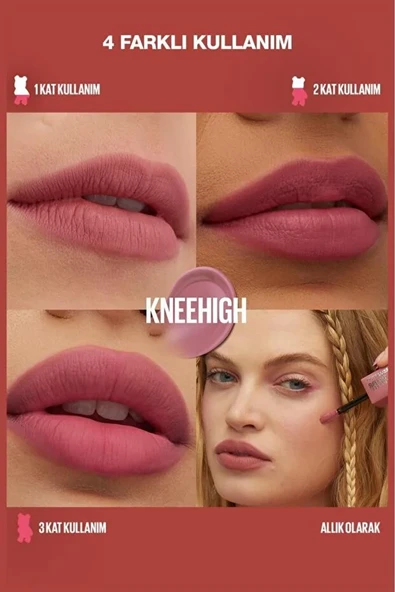 Maybelline New York Maybelline Super Stay Teddy Tint Uzun Süre Kalıcı Likit Mat Tint 55 Knee High - Resim 2