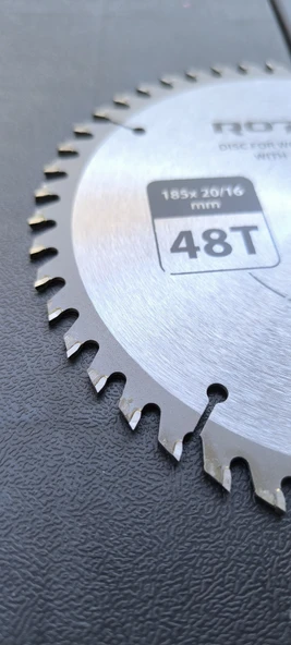 Ahşap kesme diski ROTOR 185*20/16 adaptörlü 48T - Resim 4