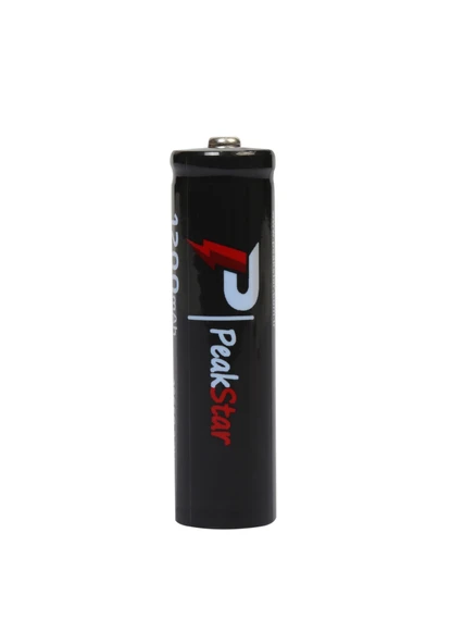 PeakStar 18650 3.7V 1200 mAh Li-ion Şarjlı Pil - 1