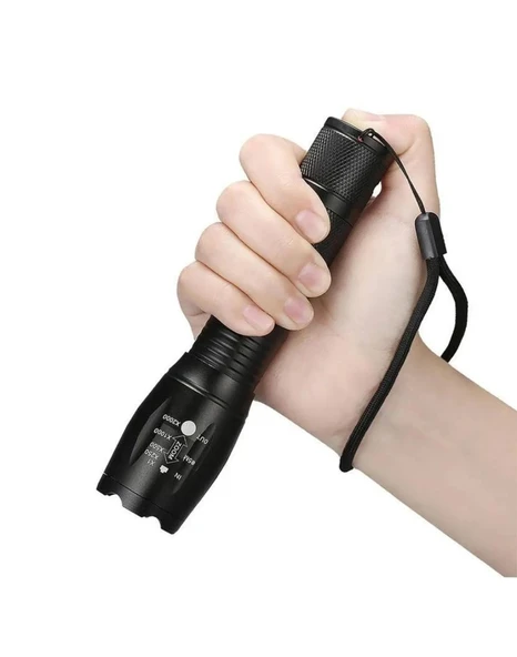 Watton WT-610 Q5 LED 3 Renk Aydınlatmalı Şarjlı El Feneri ürün görseli 1