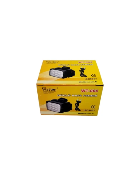 Watton WT-064 12 Ledli Güçlü Şarjlı Kafa Feneri - 5