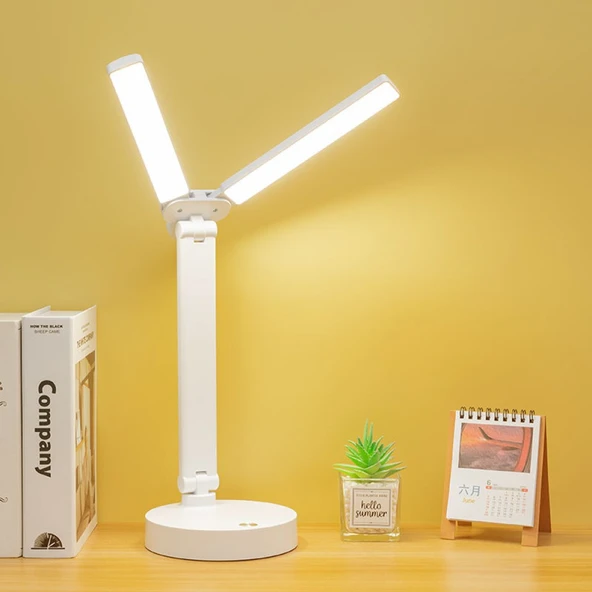 PeakStar PS-1960 Şarjlı Dokunmatik 3 Renk 40 Led Çalışma Okuma Işığı Çocuk Odası Ambiyans Modlu Gece Lambası ürün görseli 1