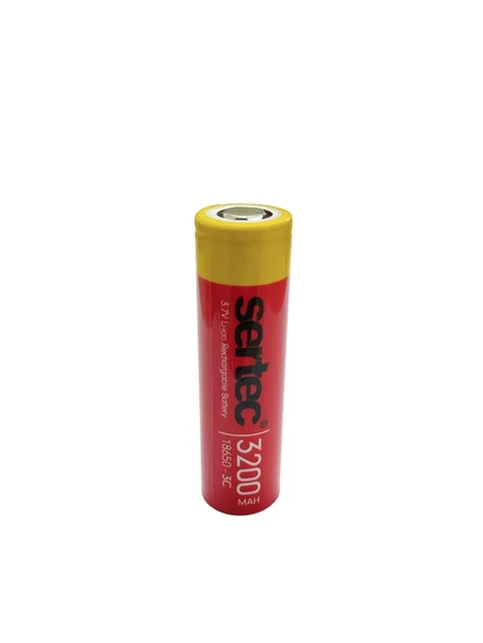 Sertec 18650 3.7V 3200 Mah 3C Li-Ion Şarjlı Pil ürün görseli 1