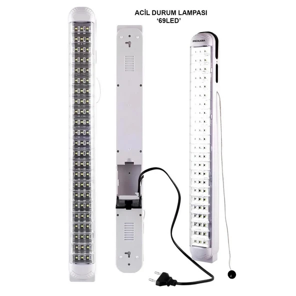 Ledpoint LP-6069 Akülü 69 LED Şarjlı Işıldak - Resim 6