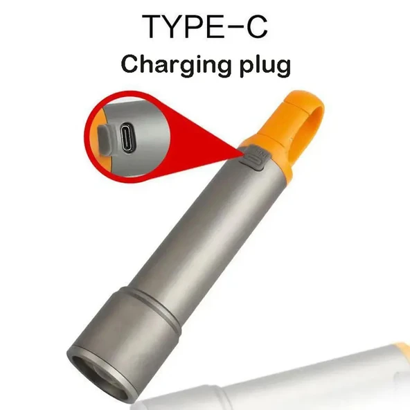 Powerdex PD-3900 Ultra Parlak COB Led 9 Modlu Askılı Şarjlı El Feneri - Resim 4