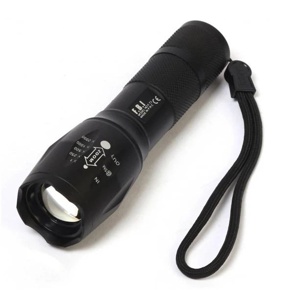 F.B.I F-T3 Su Geçirmez Alüminyum Şarjlı El Feneri ürün görseli 1