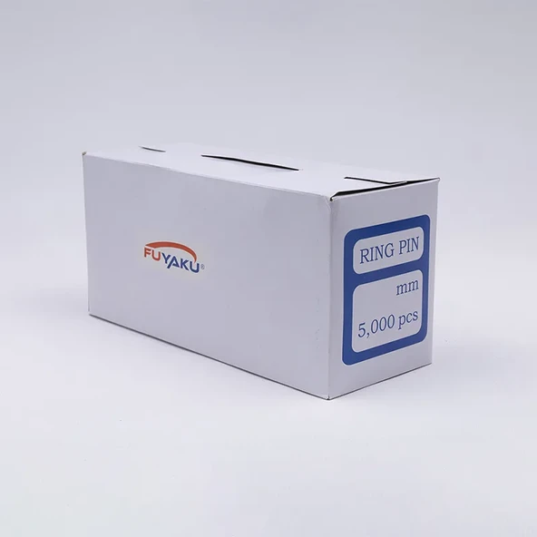 Fuyaku 35 MM Ring Pin Kapalı Kanca Kılçık Etiketleme Plastiği Şeffaf (5.000 Adet) - 1