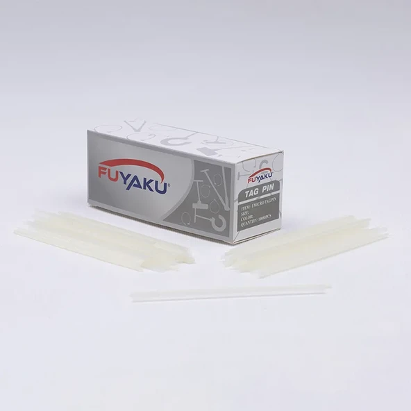 Fuyaku 4.4 MM I-End Mikro İnce (Fine) Kılçık Etiketleme Plastiği Şeffaf (10.000 Adet) - Resim 3