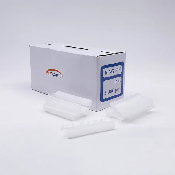 Fuyaku 25 MM Ring Pin Kapalı Kanca Kılçık Etiketleme Plastiği Şeffaf (5.000 Adet) - Resim 2