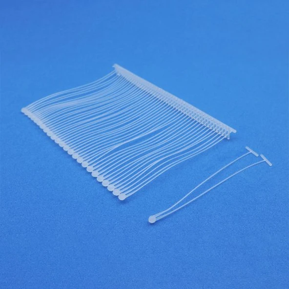 Fuyaku 65 MM Double Pin Çiftli Kılçık Etiketleme Plastiği Şeffaf (5.000 Adet) ürün görseli