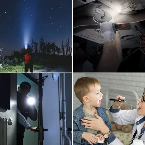 Gold Police GP-206 LED Beyaz Işıklı Doktor Kalem Fener - Resim 3