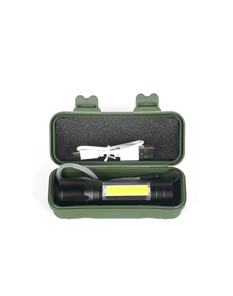 Watton WT-030 XPE COB Led Güçlü Şarjlı El Feneri - Resim 5