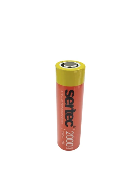 Sertec 18650 3.7V 2000 Mah 15C Li-Ion Şarjlı Pil ürün görseli 1