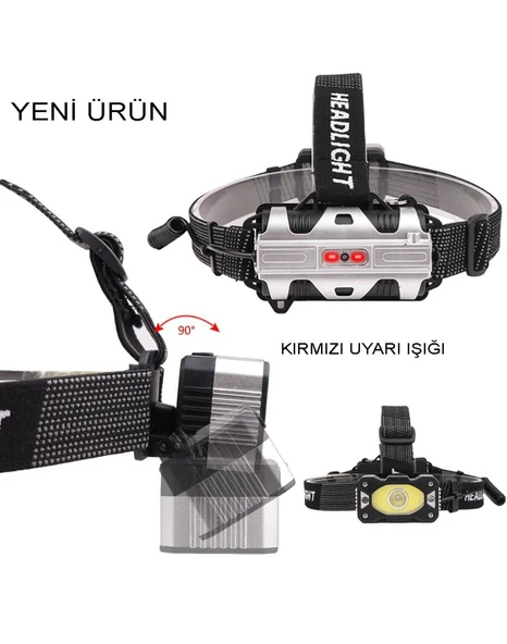 Watton Wt-248 4 Modlu Sensörlü Güçlü Kafa Feneri - 4
