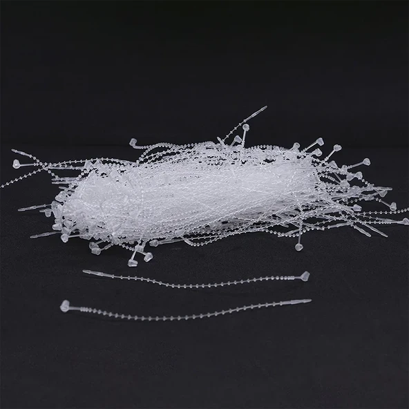 Fuyaku 5" Elle Geçmeli Tırtıklı Kılçık Etiketleme Plastiği Şeffaf (1.000 Adet) ürün görseli