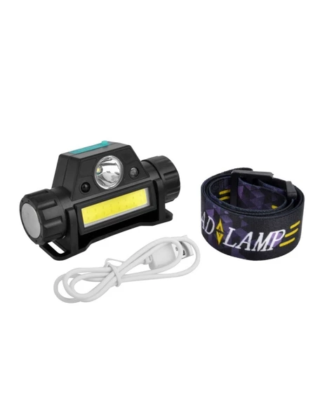 Watton WT-055 8 Saat Dayanıklı Şarjlı Sensörlü Mıknatıslı Kafa Feneri - Resim 3