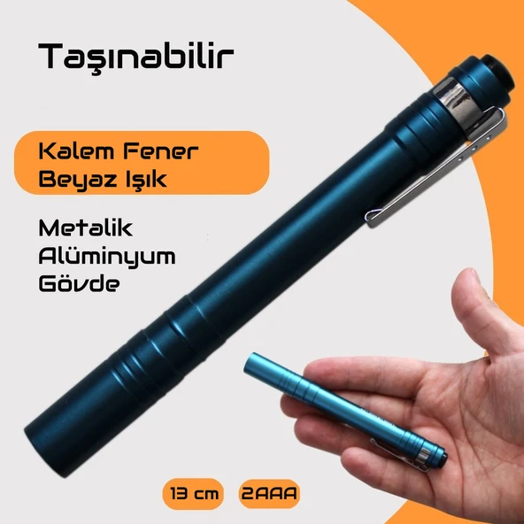 Gold Police GP-206 LED Beyaz Işıklı Doktor Kalem Fener - Resim 2