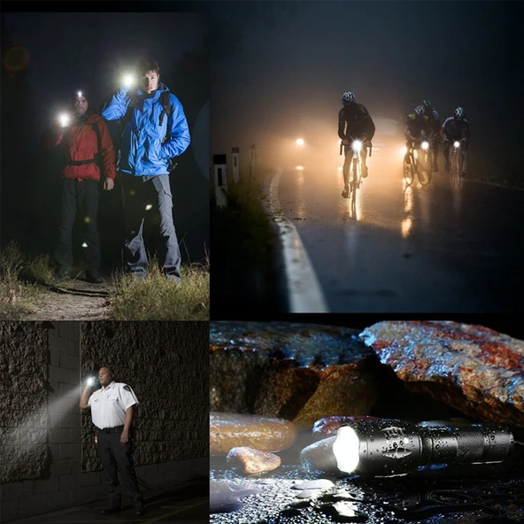 Gold Orion KM-108 5 Modlu T6LED Şarjlı El Feneri - Resim 5