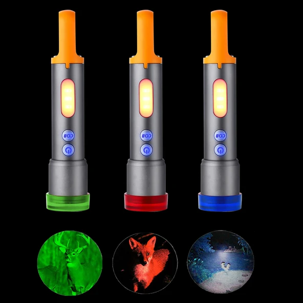 Powerdex PD-3900 Ultra Parlak COB Led 9 Modlu Askılı Şarjlı El Feneri - Resim 3