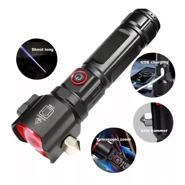 Gold Orion OR-2210-TG 1000 Lümen Dijital Göstergeli Şarjlı El Feneri ürün görseli 1