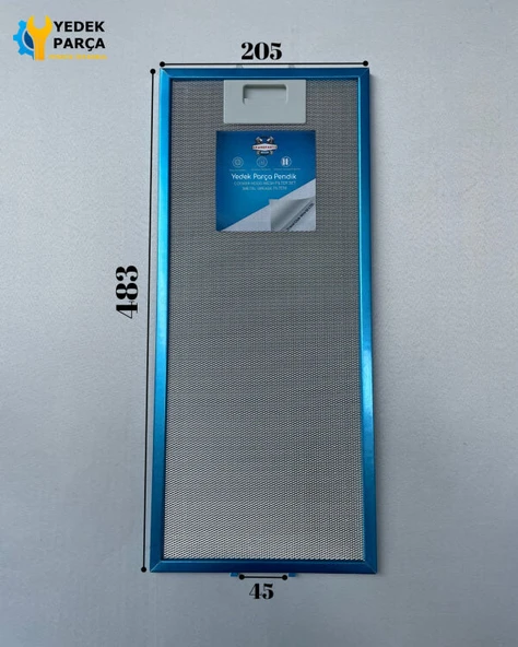 Minisan Uyumlu En 20,5 Boy 48 cm - En 13 Boy 48 cm Aspiratör Filtresi Takımı - Resim 2