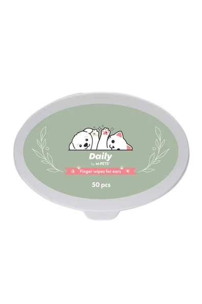 M-PETS DAİLY KEDİ ve KÖPEK KULAK TEMİZLİĞİ PARMAK PEDİ 50Lİ - 2